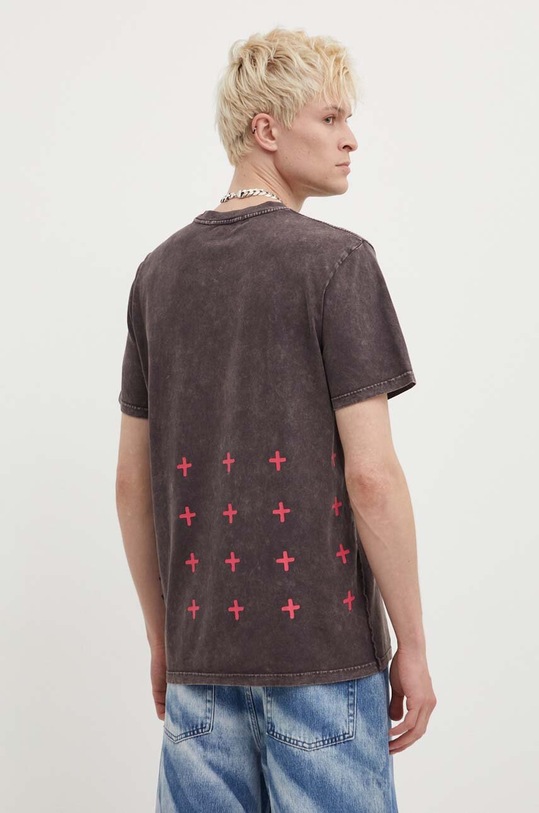 Odzież KSUBI t-shirt bawełniany MPF23TE007 czarny