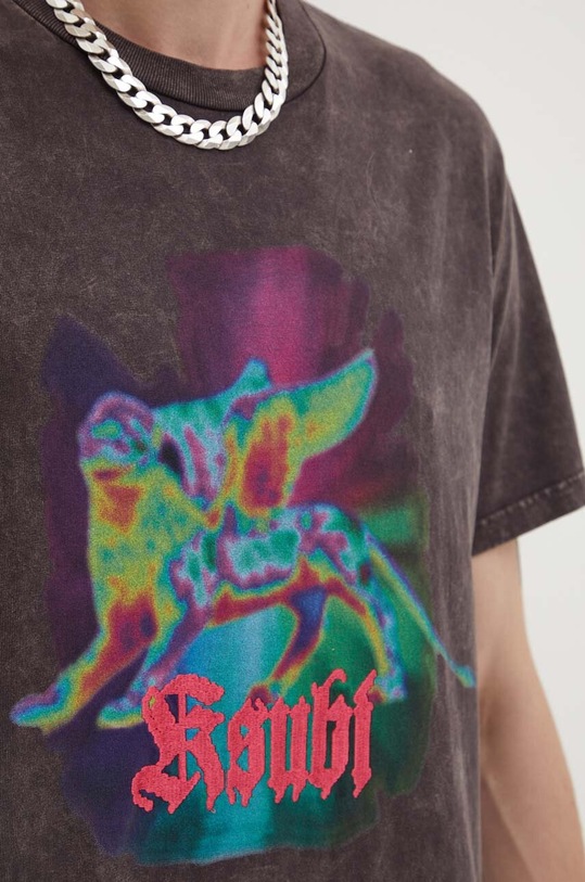 KSUBI t-shirt bawełniany MPF23TE007 czarny