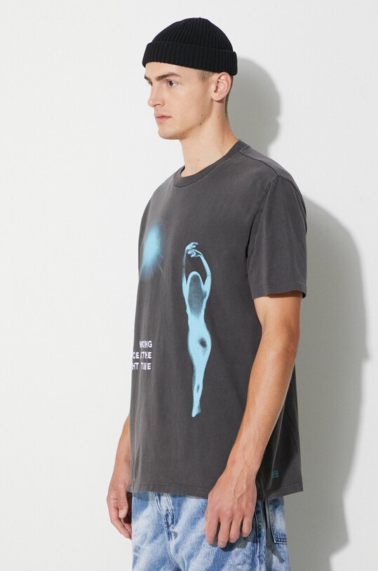 KSUBI t-shirt bawełniany czarny MPF23TE005