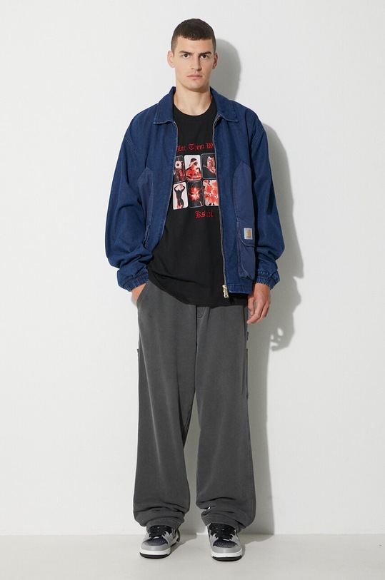 KSUBI t-shirt bawełniany MPF23TE001 czarny AW23
