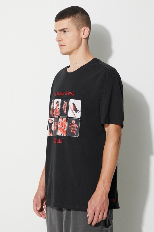 KSUBI t-shirt bawełniany czarny MPF23TE001