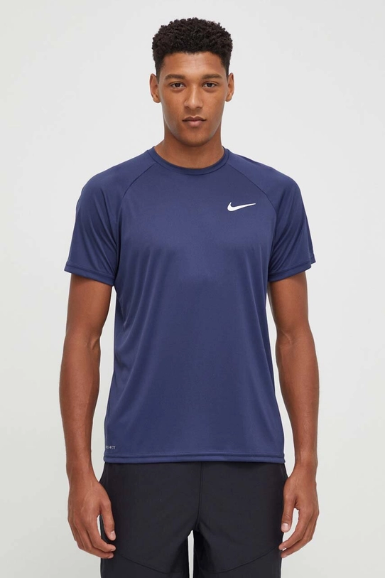 Nike t-shirt treningowy regular granatowy NESSA586