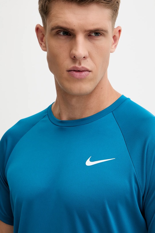 Nike t-shirt treningowy turkusowy NESSA586