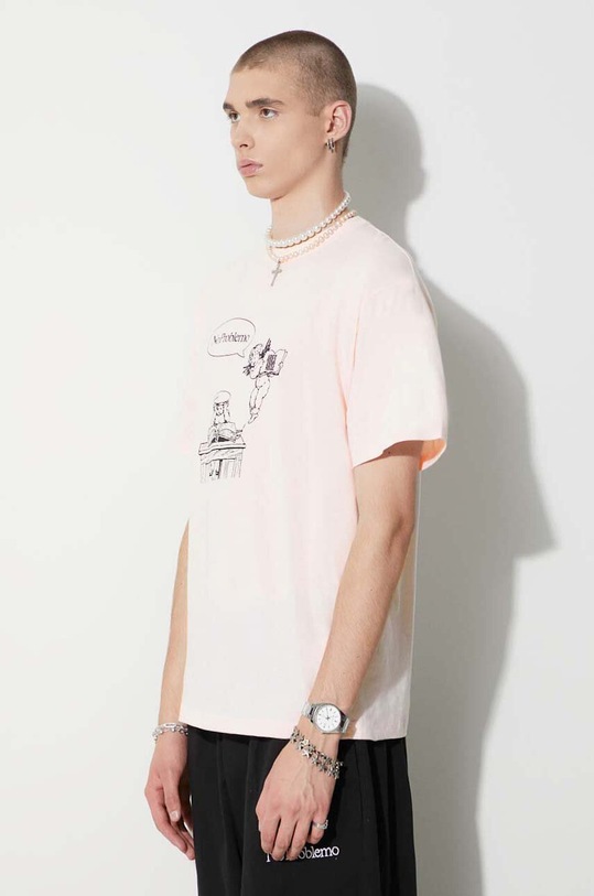 Aries cotton t-shirt pink FUAR60008