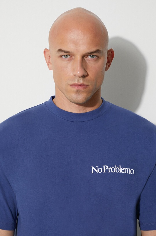 Aries cotton t-shirt FUAR60009 navy