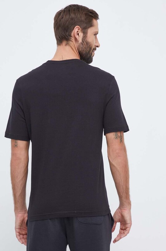 Odzież Reebok t-shirt bawełniany 100070405 czarny