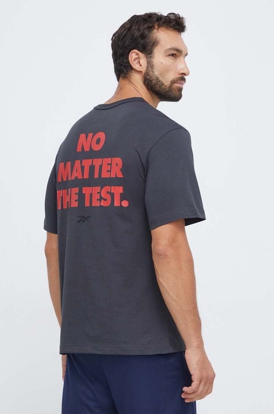Îmbrăcăminte Reebok tricou din bumbac 100070664 gri