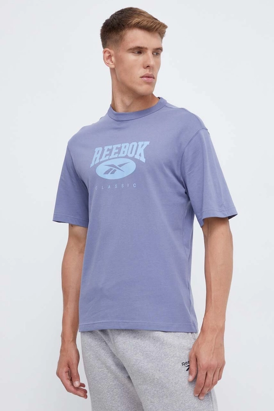 Reebok Classic t-shirt bawełniany niebieski 100035513