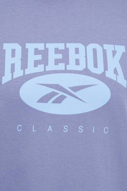 Bavlněné tričko Reebok Classic 100035513 modrá