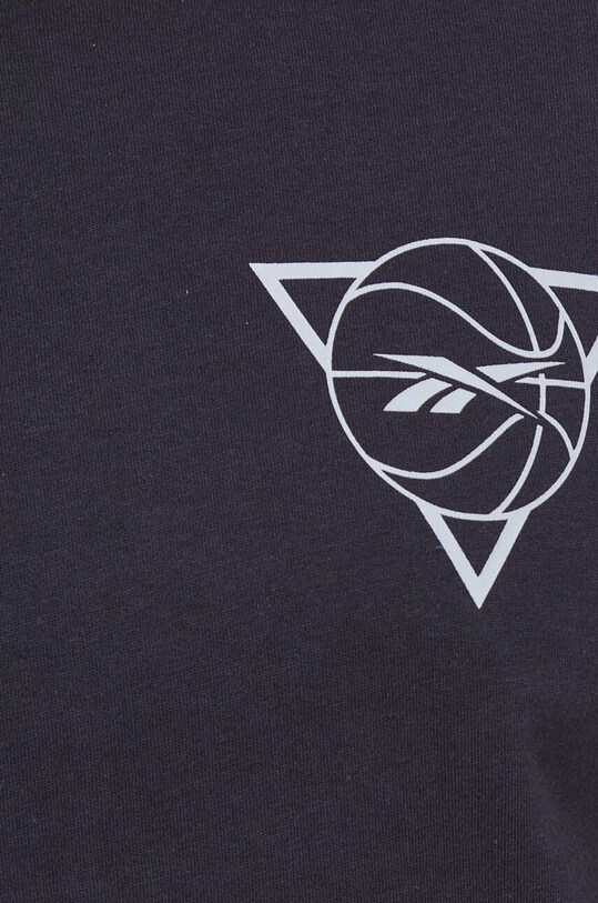 Бавовняна футболка Reebok Classic Basketball 100068516 чорний