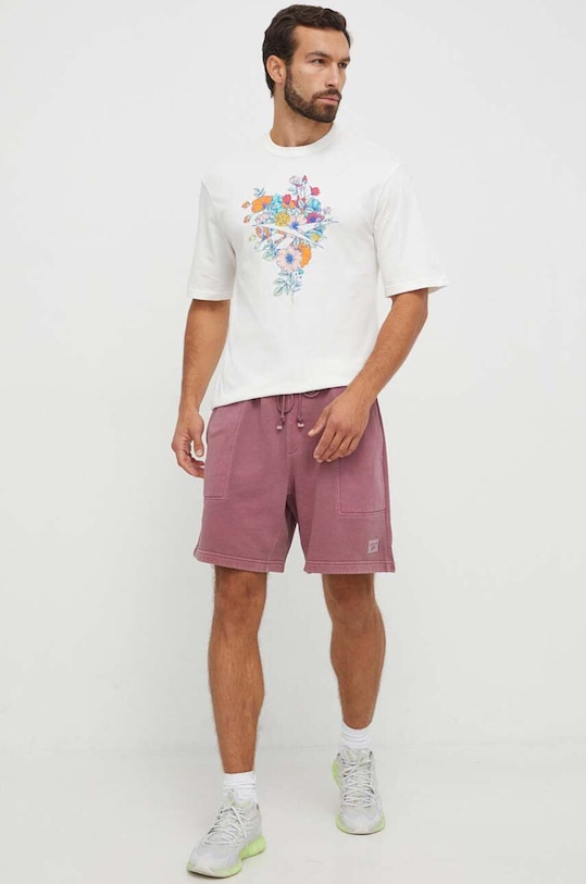 Reebok tricou din bumbac 100071825 bej AW23