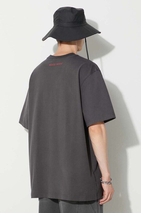 Clothing Wood Wood cotton t-shirt Haider heaven t-shirt 12335702.2507 gray