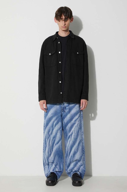 Wood Wood t-shirt in cotone Essential sami classic t-shirt 20005711.2491 nero AW23