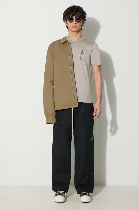 C.P. Company cotton t-shirt MERCERIZED JERSEY 30/2 TWISTED BRITISH SAILOR T-SHIRT 15CMTS155A006499W gray AW23