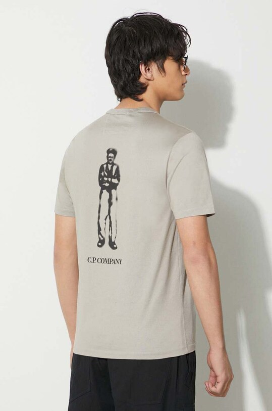 C.P. Company cotton t-shirt MERCERIZED JERSEY 30/2 TWISTED BRITISH SAILOR T-SHIRT gray 15CMTS155A006499W
