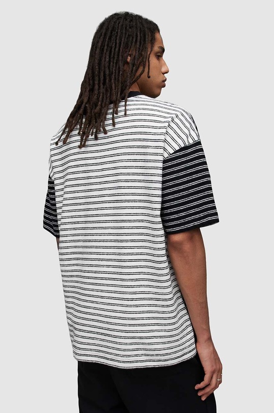 Odzież AllSaints t-shirt bawełniany RICKY SS CREW MD020Z czarny