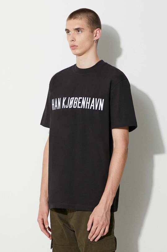 Han Kjøbenhavn tricou din bumbac negru M.132953