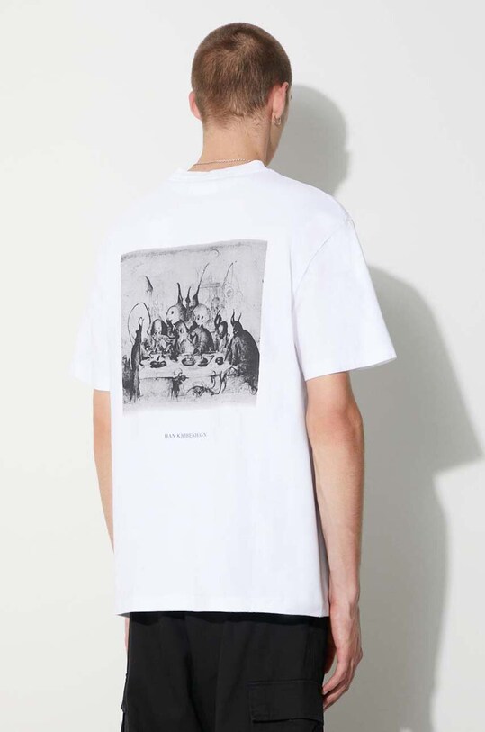 Îmbrăcăminte Han Kjøbenhavn tricou din bumbac M.133017 alb