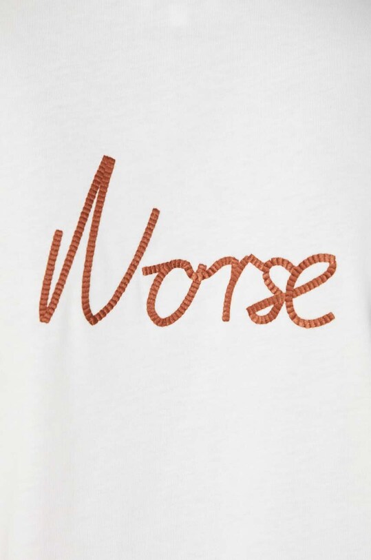 Norse Projects tricou din bumbac Johannes Organic Chain Stitch Logo T-shirt N01.0648.0957 bej