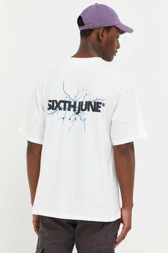 Odzież Sixth June t-shirt bawełniany 23958 biały