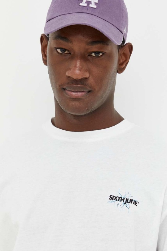 Sixth June t-shirt bawełniany biały 23958