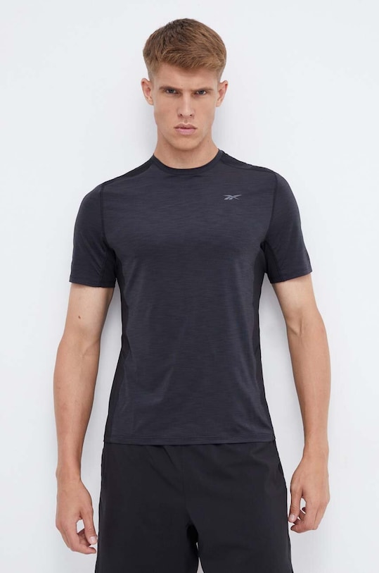 Reebok t-shirt treningowy ACTIVCHILL Athlete z elastanem czarny 100049859