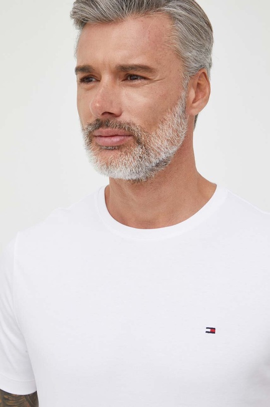 Tommy Hilfiger t-shirt bawełniany biały MW0MW35851
