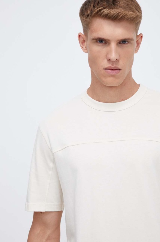 Bavlněné tričko Reebok Classic béžová 100036832