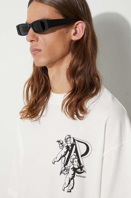 Represent cotton t-shirt Cherub Initial MT4026.72 beige