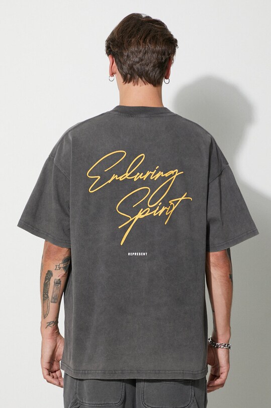 Represent t-shirt bawełniany Enduring Spirit MT4020.20 szary AW23