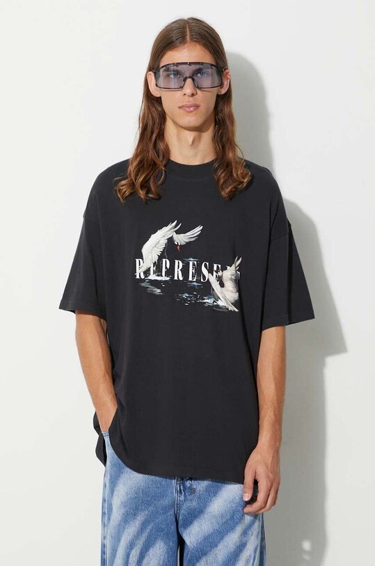 Represent cotton t-shirt Swan black MT4021.171