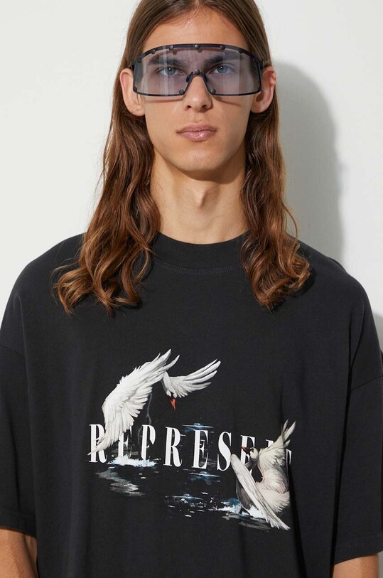 Represent cotton t-shirt Swan MT4021.171 black