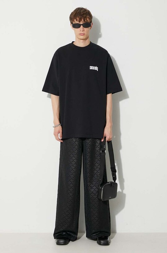 Marcelo Burlon t-shirt bawełniany Disco God CMAA054F23JER0091001 czarny AW23