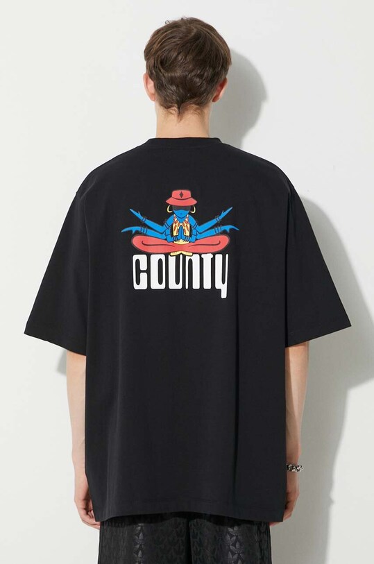 Odzież Marcelo Burlon t-shirt bawełniany Disco God CMAA054F23JER0091001 czarny