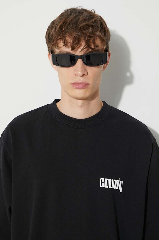 Marcelo Burlon t-shirt bawełniany Disco God CMAA054F23JER0091001 czarny
