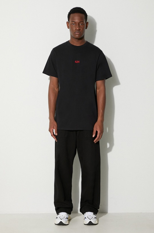 424 cotton t-shirt 35424M111RX.236533 black AW23