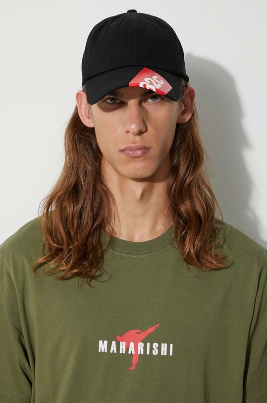 Бавовняна футболка Maharishi Invisible Warrior T-Shirt 1070.OLIVE зелений