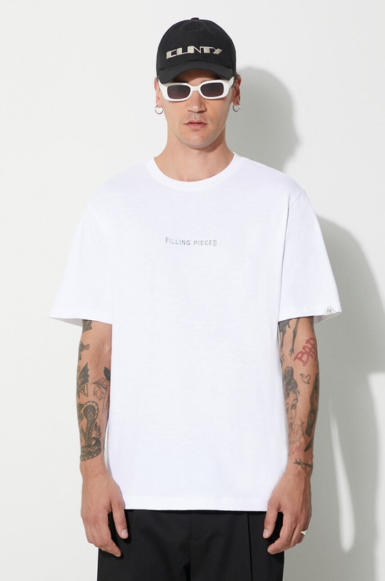 Filling Pieces cotton t-shirt Carabiner Planet friendly white 74417051901