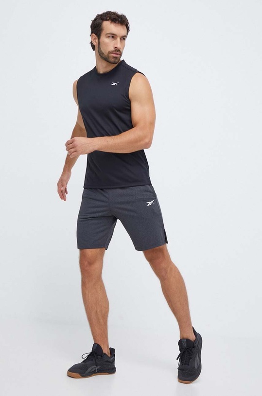 Reebok t-shirt treningowy ID TRAIN 100065568 czarny AW24
