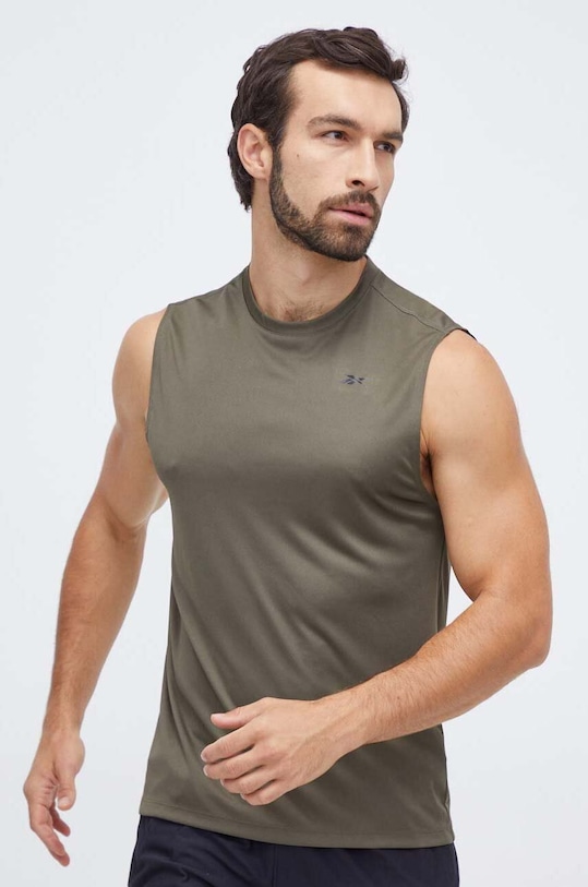 Reebok tricou de antrenament Tech uni verde 100071027