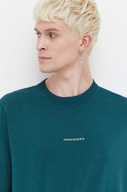 Abercrombie & Fitch t-shirt bawełniany nadruk zielony KI123.3234.230
