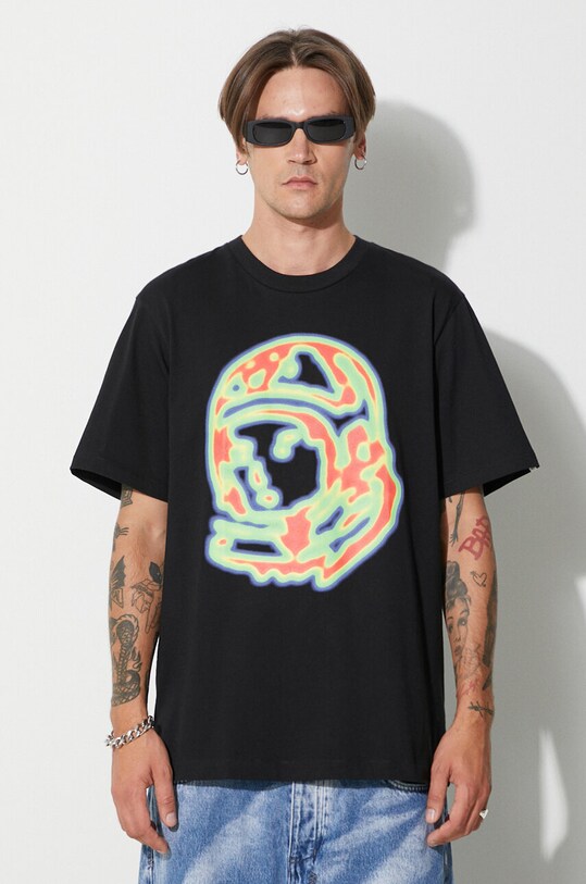 Billionaire Boys Club t-shirt bawełniany HEAT MAP HELMET LOGO T-SHIRT