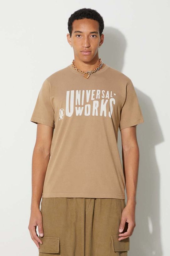 Хлопковая футболка Universal Works MYSTERY TRAIN PRINT TEE