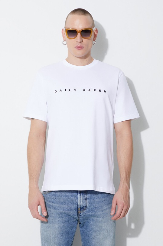 Daily Paper cotton t-shirt Alias Tee regular white 2021183