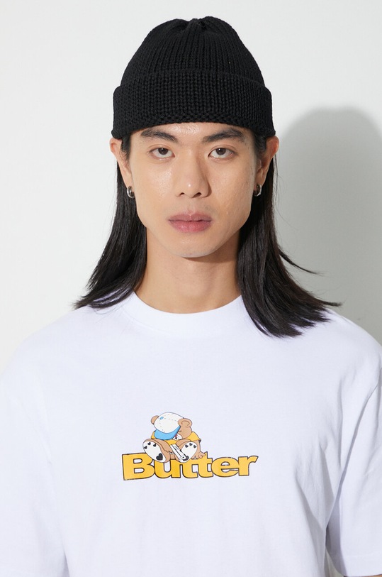 Butter Goods t-shirt in cotone Teddy Logo Tee BGQ3230101 bianco