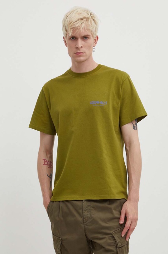Odzież Gramicci t-shirt bawełniany Og Gadget Pant Tee G3FU.T066 zielony
