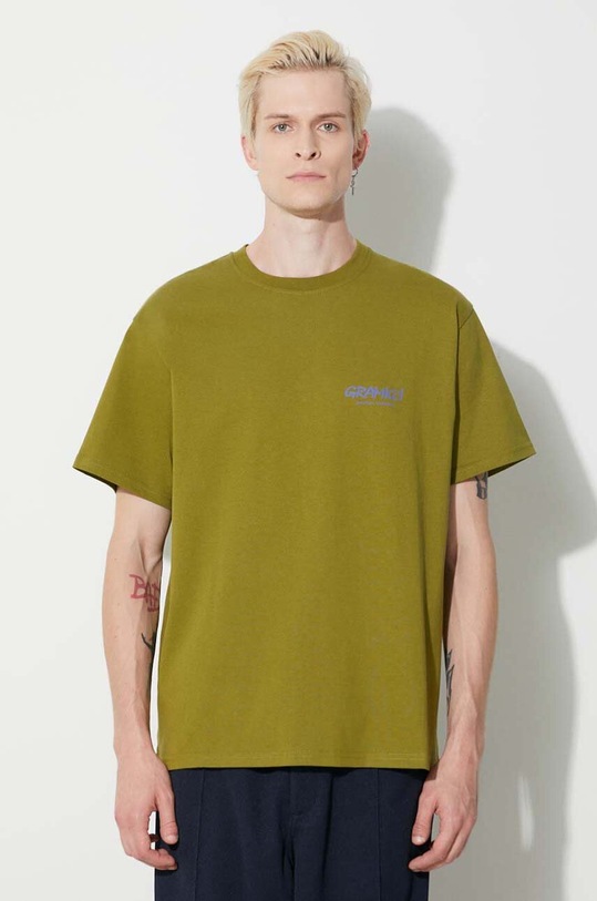 Gramicci t-shirt in cotone Og Gadget Pant Tee verde G3FU.T066