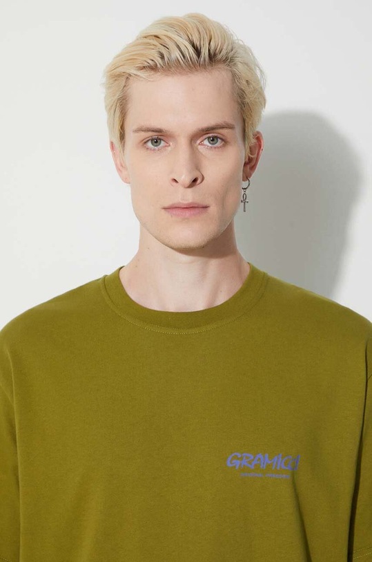 Gramicci t-shirt in cotone Og Gadget Pant Tee G3FU.T066 verde