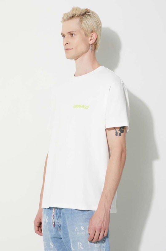 Odjeća Pamučna majica Gramicci Footprints Tee G3FU.T071 bijela