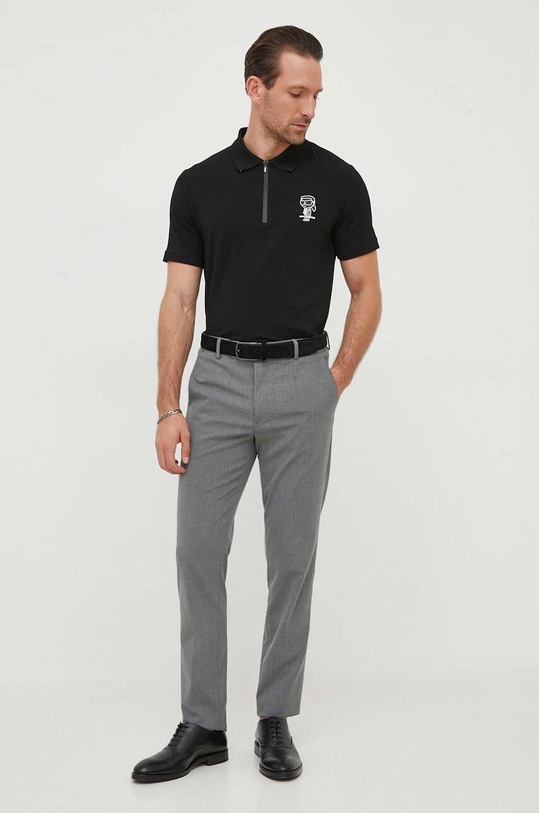 Karl Lagerfeld polo 531221.745081 czarny AW23